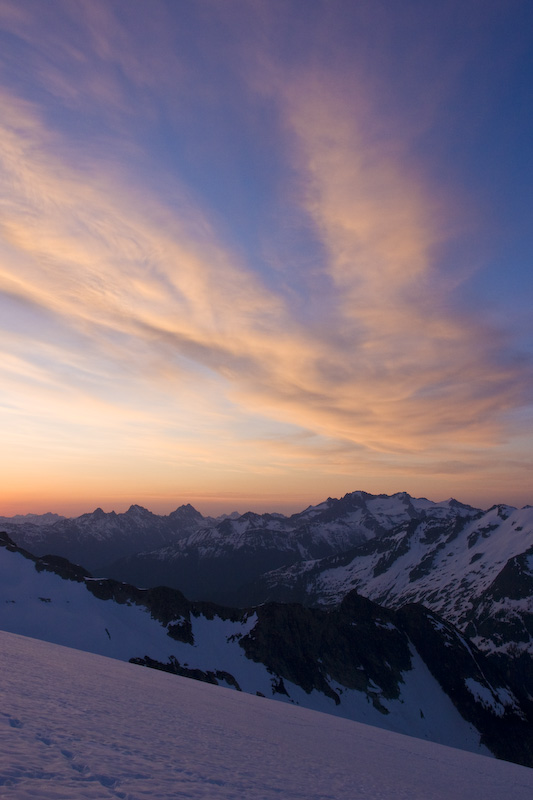 Sunrise Behind Mount Logan